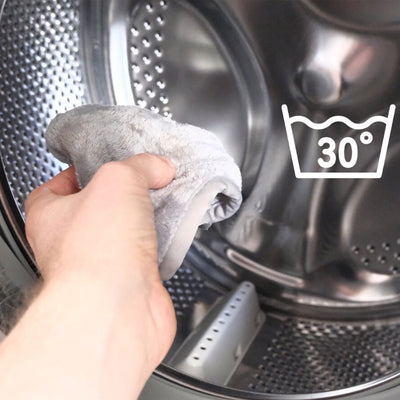 mushi microfibres are machine washable and can be used 1000s of times